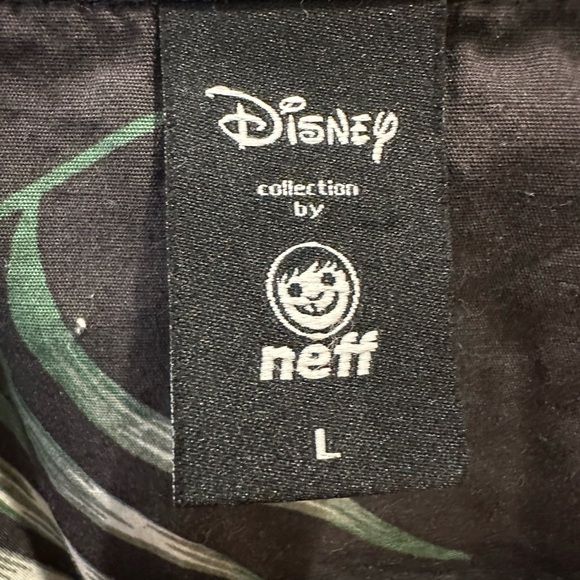 Disney x Neff Short Sleeve Button Up Mens Mickey Tropical Floral Large - Picture 3 of 6